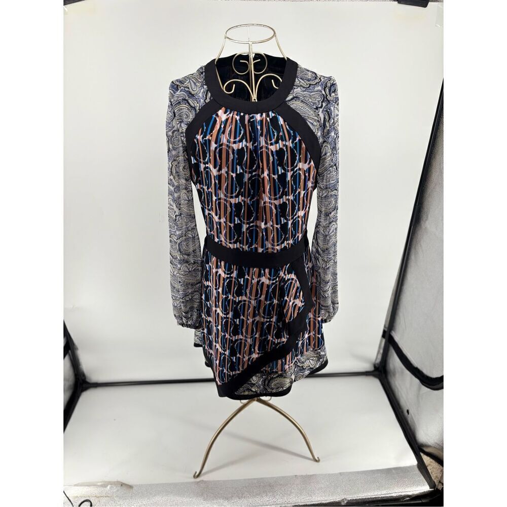 BCBGMAXAZRIA TALLULAH PAISLEY PRINTED DRESS TFH62L06 Women’s Size 4